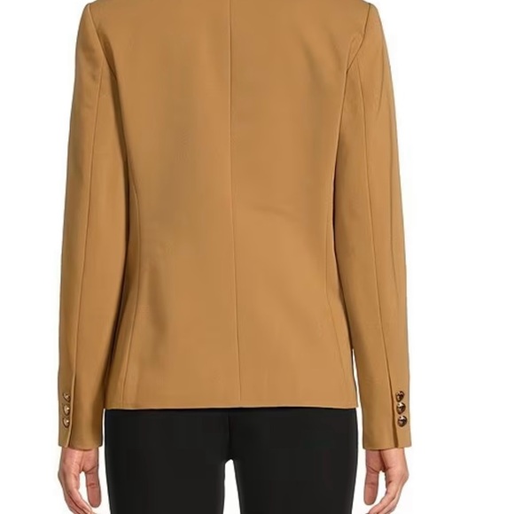 Michael Kors Double Breasted Cotton Stretch Peak Lapel Blazer size 10 new - Picture 2 of 5